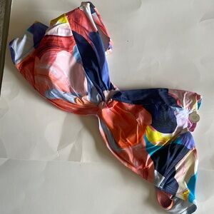 ArteSands Lands End NWT Colorful Abstract Print Bikini Top Size 20